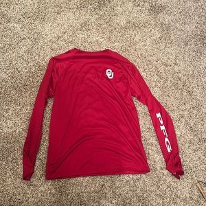 Oklahoma university, men's medium PFG, Columbia shirt, long sleeve
